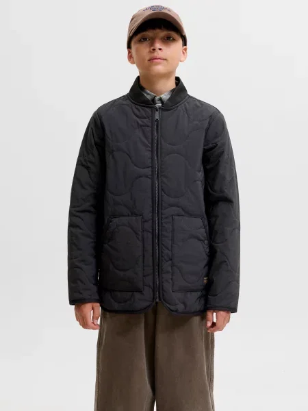 Jack & Jones Junior Geacă de primăvară-toamnă JJAXEL LINER' negru