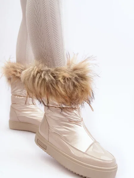 BIG STAR SHOES Śniegowce Z Futerkiem Big Star beżowe