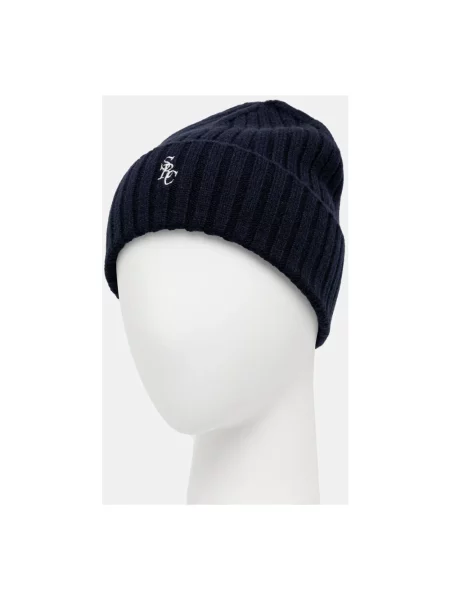 Sporty & Rich czapka wełniana SRC Cashmere niebieska