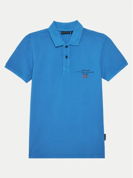 Napapijri Polo marškinėliai Elbas 5 D Regular Fit mėlyna