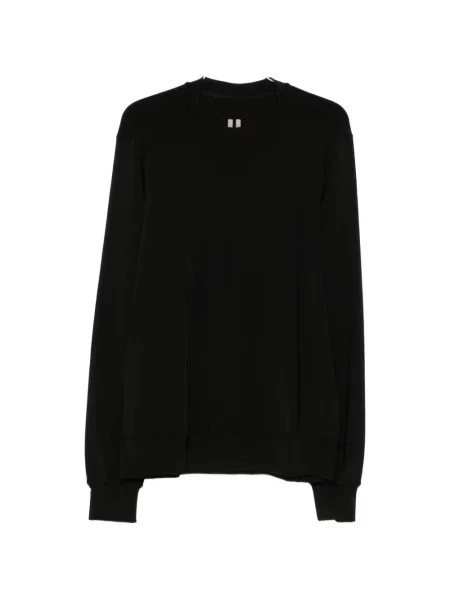 Lung pulover Rick Owens cu decolteu rotund negru