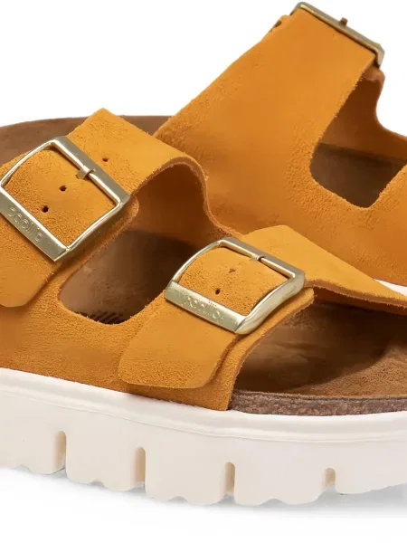 Sandale Birkenstock cu cataramă galben