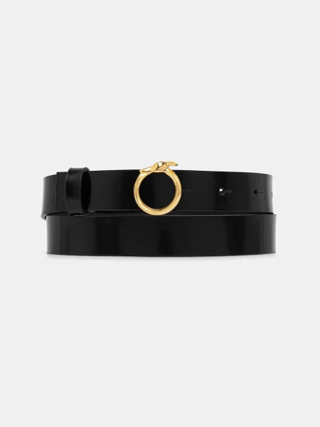 Кожен Trussardi черно
