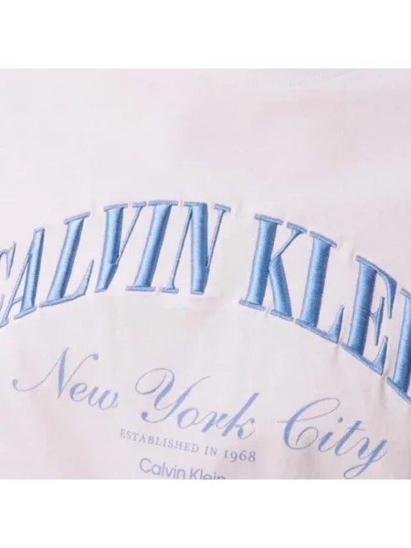 T-shirt z wyhaftowanym logo Calvin Klein Jeans biała