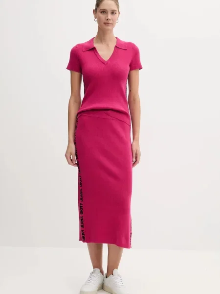 Миди юбка-карандаш Dkny черная