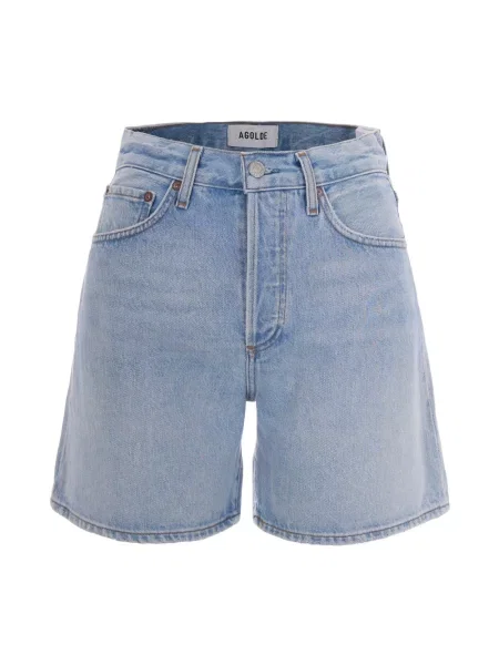 Szorty jeansowe Agolde niebieskie