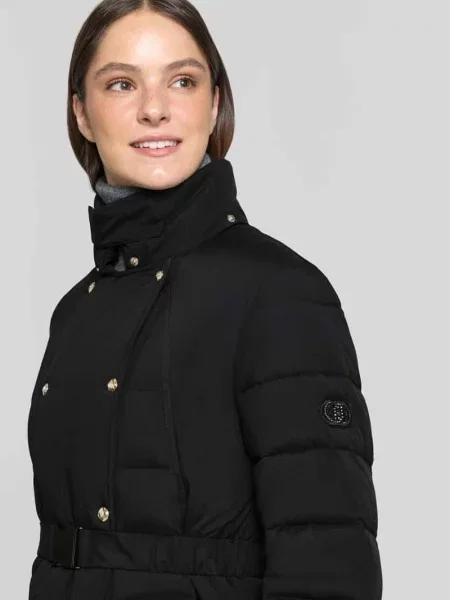 Kurtka z obszyciem ze sztucznego futra model IMBOTTITO' Liu Jo Sport czarna