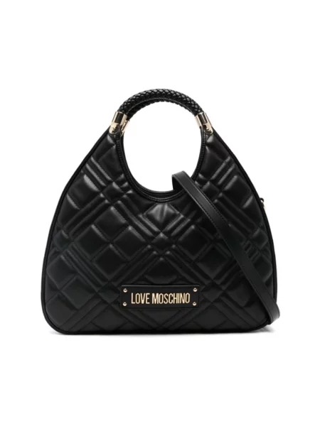 Torebka Love Moschino skórzana czarna