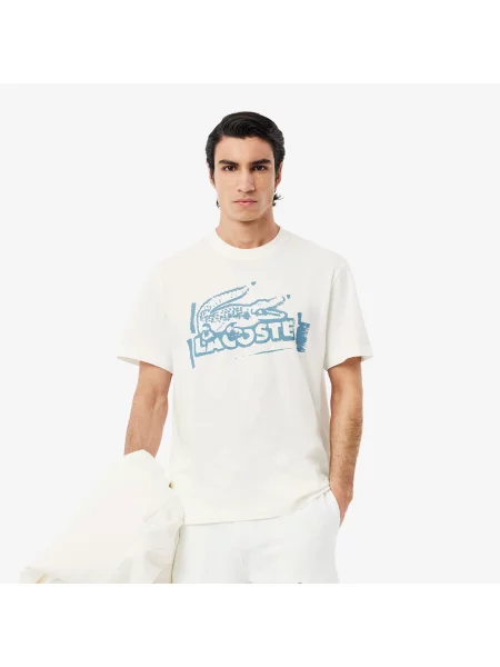 Lacoste футболка чоловіча Classic Fit біла