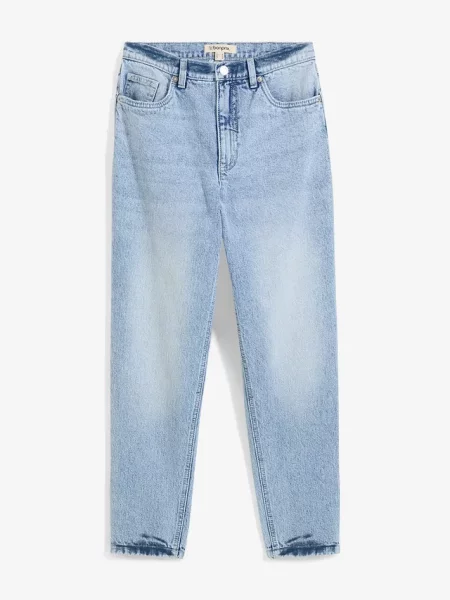 Mom jeans Bonprix niebieskie