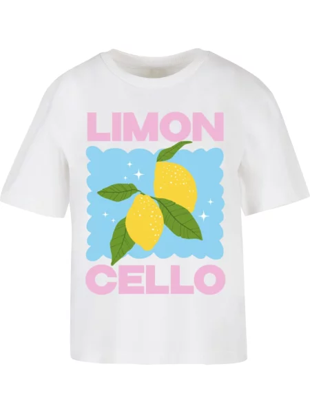 Miss Tee Tricou azuriu / galben / verde alb