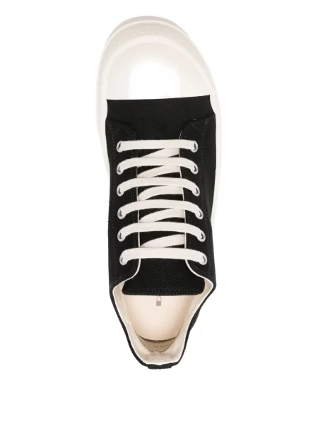 Sneakerși Rick Owens Drkshdw cu șireturi din dantelă negru