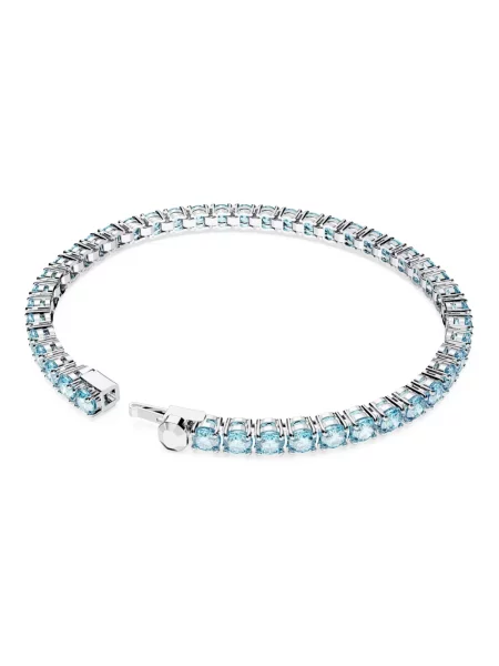 Bransoletka Swarovski do tenisa szara