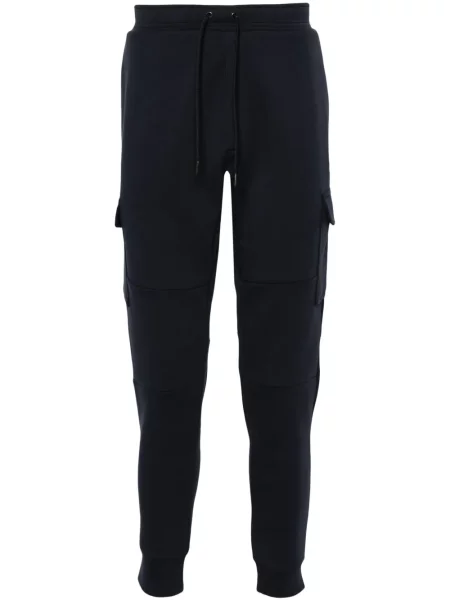 Pletena majica Polo Ralph Lauren s vezom s V-izrezom smeđa