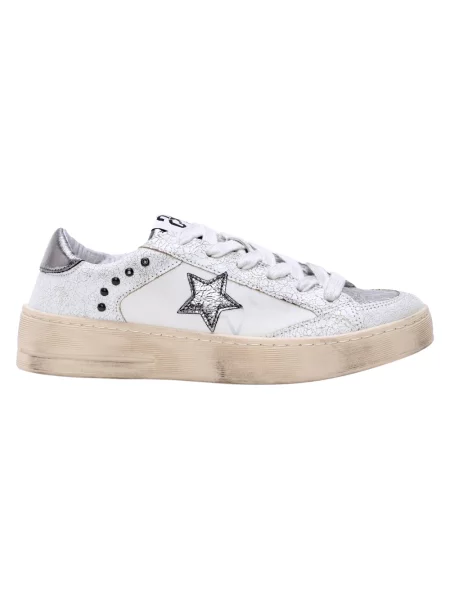 Sneakersy 2star skórzane białe