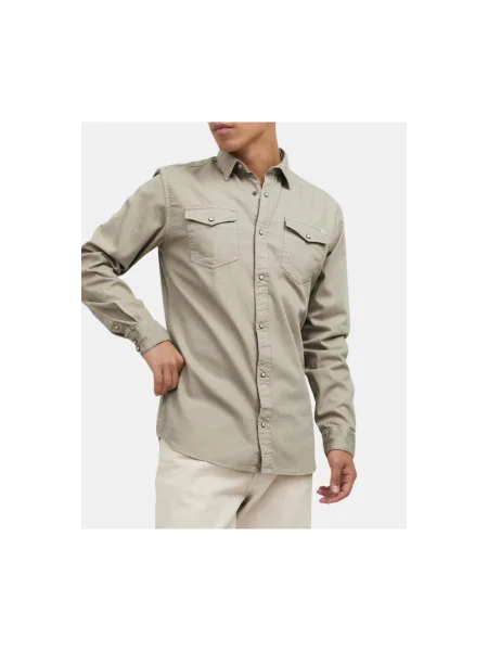 Košeľa Jack & Jones béžová