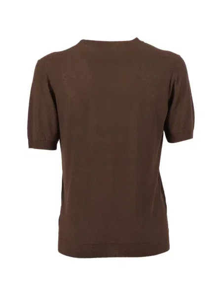 Scurt tricou Kangra tricotate maro
