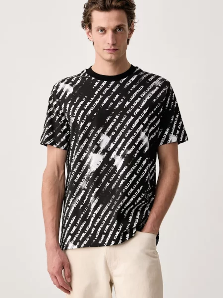 Karl Lagerfeld Jeans tricou pentru bărbați din negru