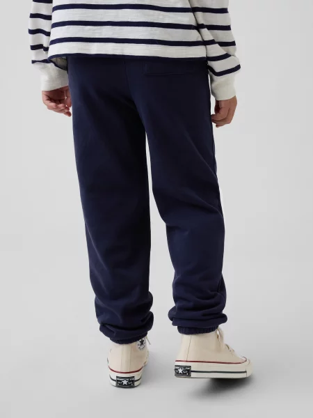 Pantaloni sport copii Gap alb