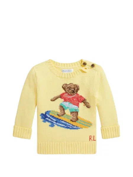 Sweter dziecięcy Polo Ralph Lauren żółty