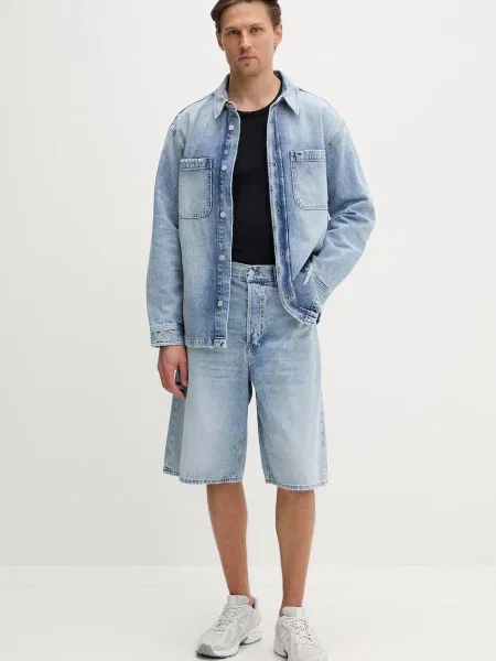 Tommy Jeans šortky džínové modré