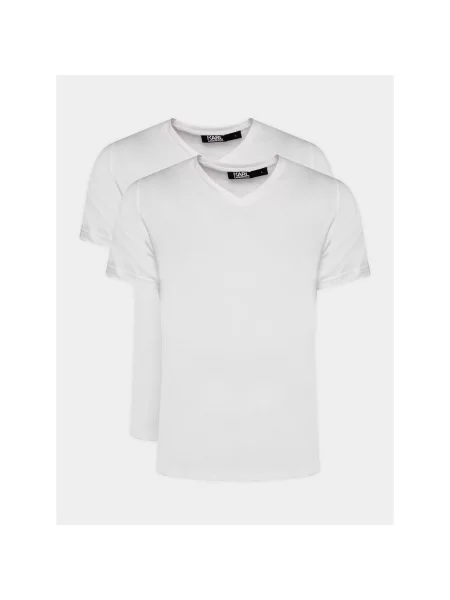 Polo majica Karl Lagerfeld bela