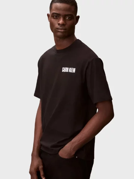 Футболка Calvin Klein Jeans с автографом черная