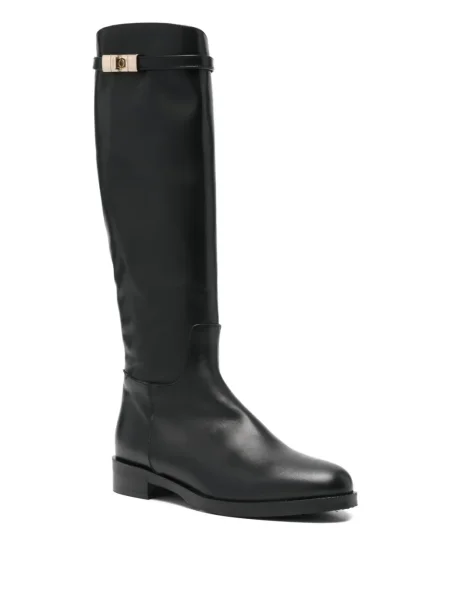 Botine Paola Parisi cu cataramă negru