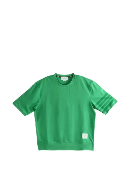 Tricou Thom Browne cu dungi verde