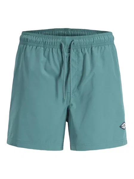 JACK & JONES Plavecké šortky JPSTMAUI TROPIC smaragdová