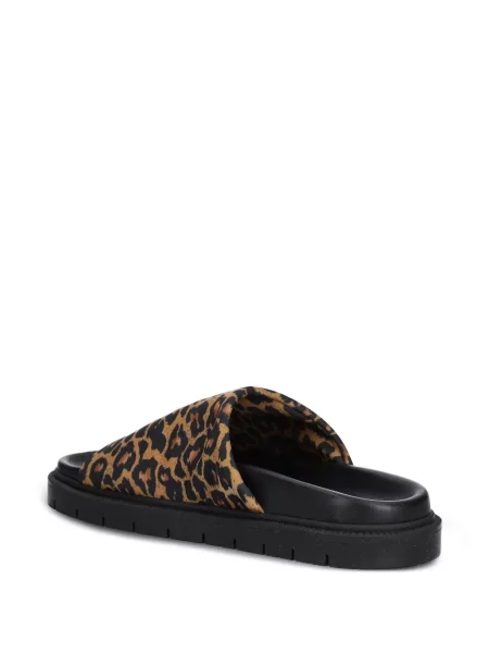 Sandale Copenhagen cu imagine cu model leopard negru