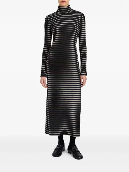 Rochie midi Proenza Schouler White Label cu dungi până la genunchi de costum alb