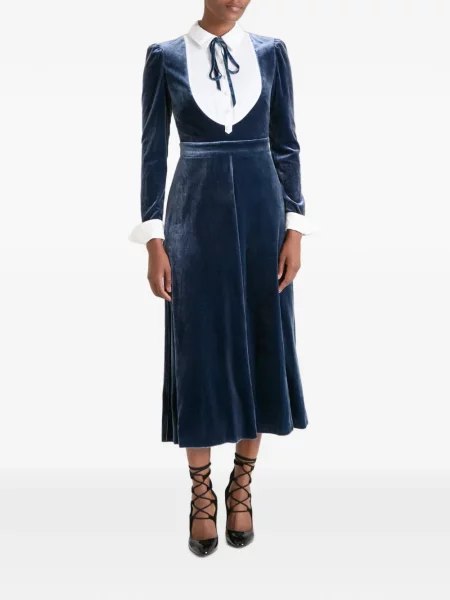 Rochie midi Temperley London albastru