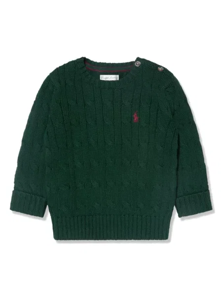 Sweter dziecięcy Polo Ralph Lauren zielony