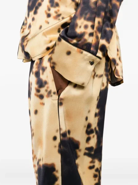 Pantaloni Victoria Beckham galben