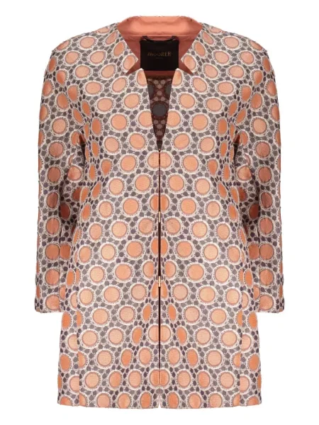 Geacă Moorer cu imprimeu geometric gri