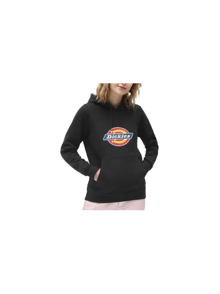 Dickies Icon Logo Hoodie W BLK Kobiety Bluzy i bluzy z kapturem Dickies Size: XS czarny