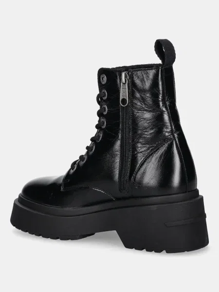 Tommy Jeans Ghete cu șireturi negru