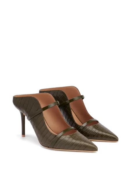 Papuci tip mules Malone Souliers din piele verde