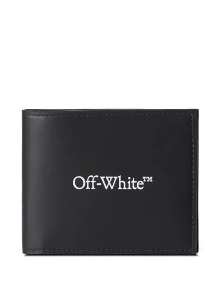 Portofel Off-white cu imagine alb