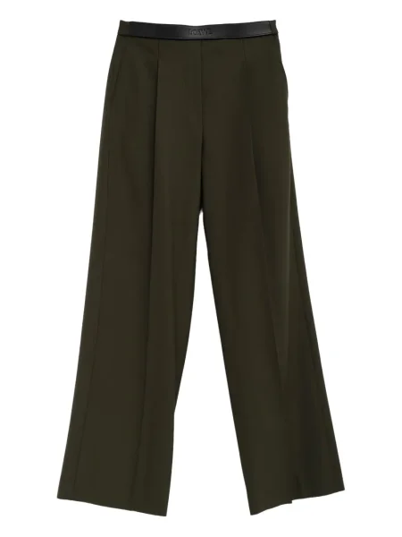 Pantaloni Loewe din piele verde