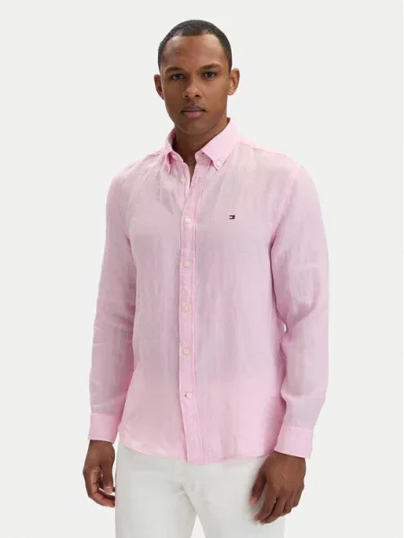 Tommy Hilfiger Cămașă deschis roz