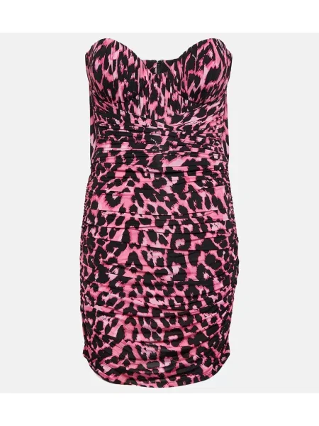 Rochie Alex Perry cu imagine cu model leopard roz