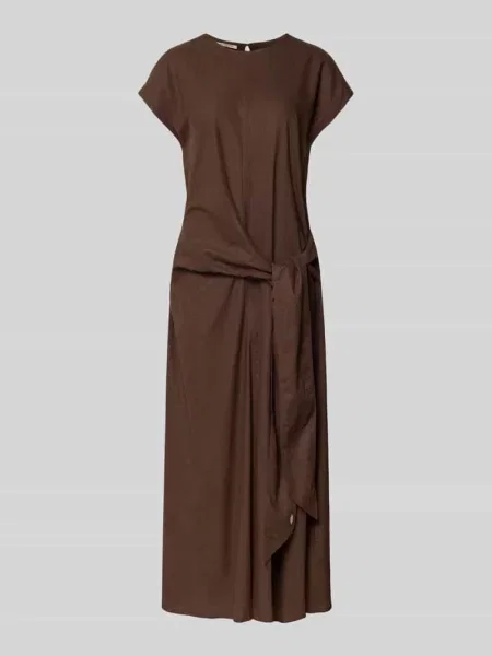 Luźny krój lniana bluzka z dekoltem w serek Scotch & Soda