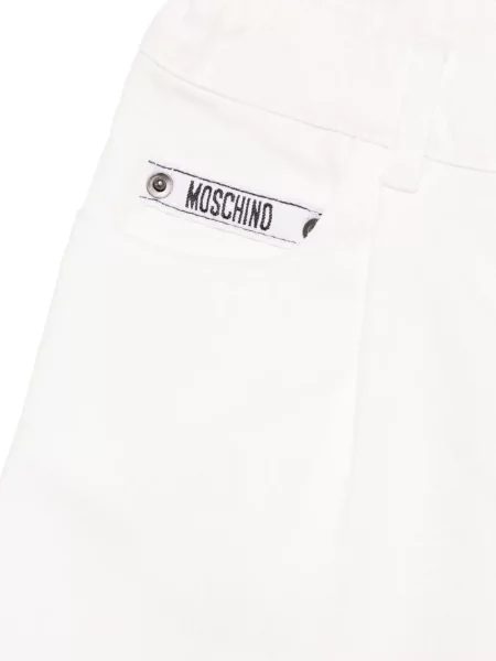Szorty jeansowe dziecięce Moschino białe