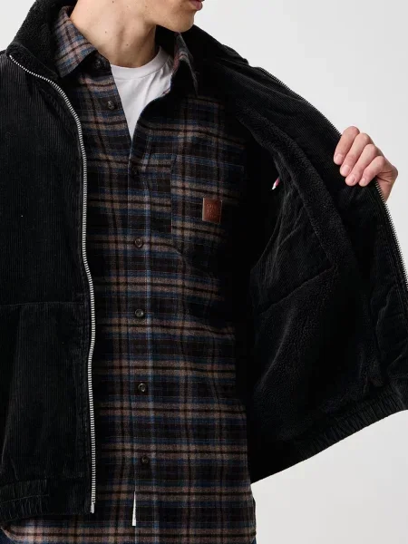Tommy Jeans късо яке мъжко от джинс черно