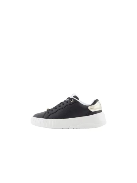 Sneakersy Armani Exchange skórzane czarne