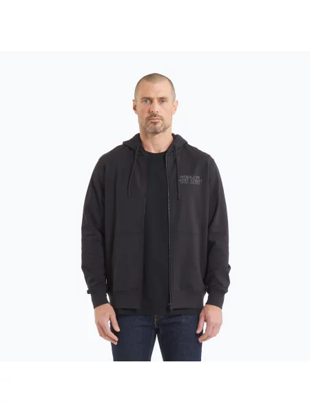 Férfi Pitbull Driving kapucnis pulóver Driving Hooded Zip Sweatshirt fekete