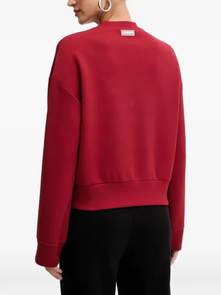 Hanorac crewneck Patrizia Pepe roșu