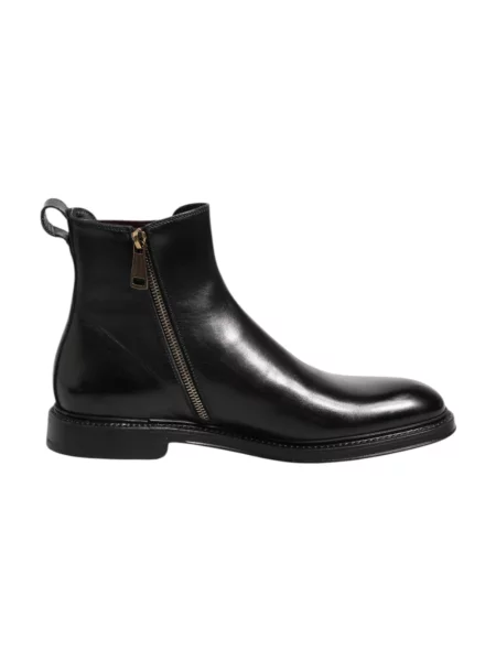 Sztyblety Dolce And Gabbana skórzane czarne